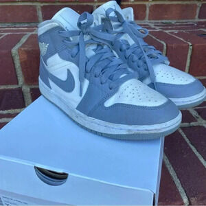 Nike Air Jordan 1 MID - Stealth/White